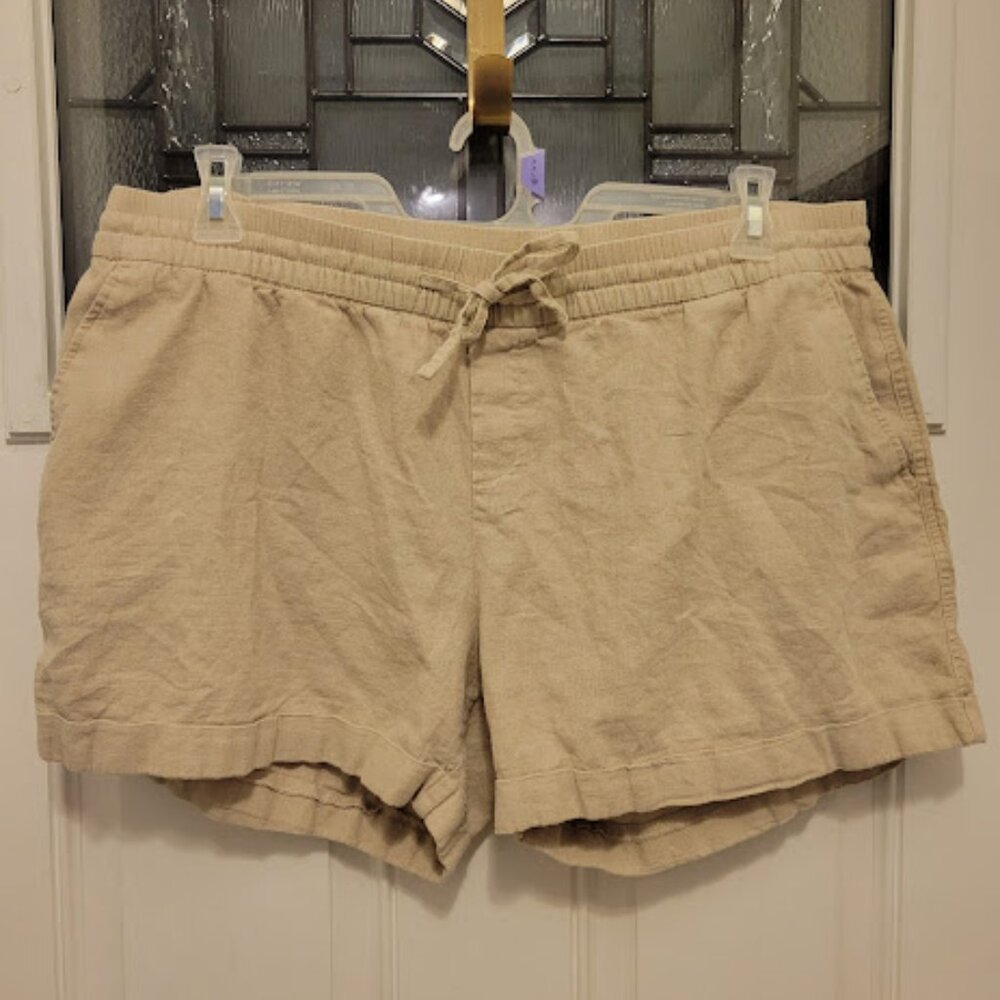 Old Navy Linen Blend Pull On Shorts XL